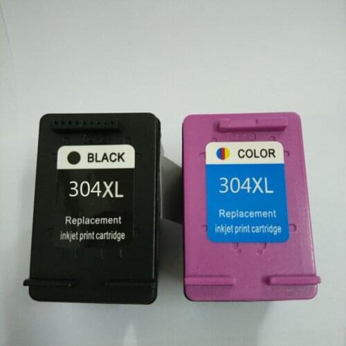 2pcs Vilaxh compatible 304xl Ink Cartridge replacement for HP 304 xl for Deskjet 3700 3720 3730 3732 Printer 304xl ink cartridge
