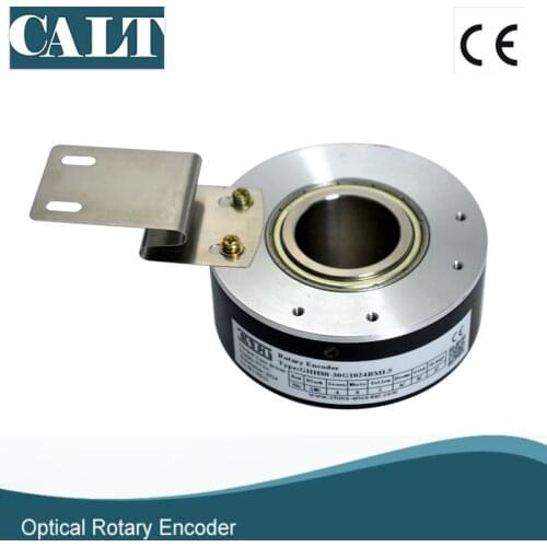 CHinese GHH80 series 25mm aperture high resolution 5000ppr hollow shaft encoder push pull output