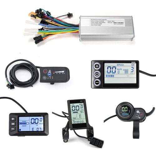 Electric Bike Controller 48V 36V 500W e bike LCD/LED Display Speed Controller For Electric Scooter Motor Kit Electric Bicycle