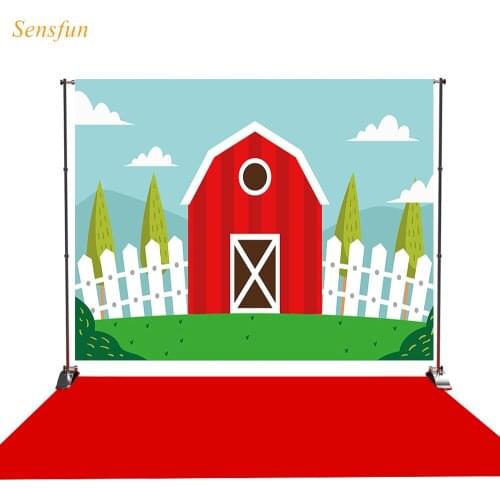 LEVOO photography background barn red natural birthday design fabric custom shoot prop background photocall photo studio