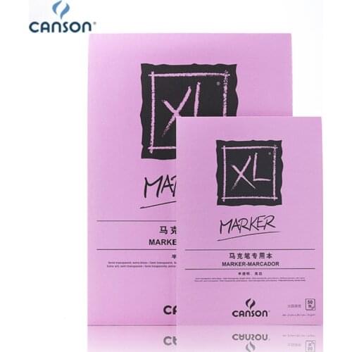 CANSON marker pen sketchbook XL series special design translucent bright white paper 70g 50 sheets A3 A4 sketch book for ink