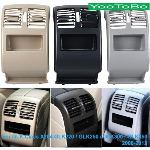 Almond Black Gray Car Rear Air Conditioner Ac Vent Grille Cover Panel For Mercedes Benz X204 GLK Class 220 250 300 350 2008-2012