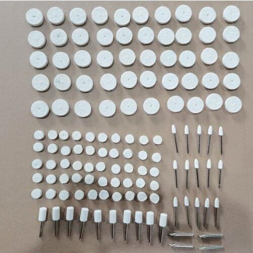 129Pcs Dremel Accessories Polishing Wheel Polishing Tools Wool Felt Metal Surface Buffing Polishing Wheel for Rotary Tool