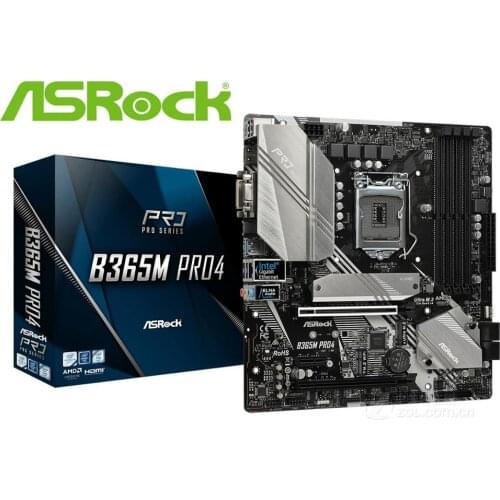 New ASRock B365M Pro4 desktop motherboard LGA 1151 DDR4 32GB USB2.0 USB3.1 B365 Desktop board PC sales mainboard