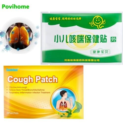 SMF Herbal Anti Cough Patch For Cough Asthma Plaste for Adult And Children Treatment Fever/Wheezing/Excessive Phlegm Throat Itch