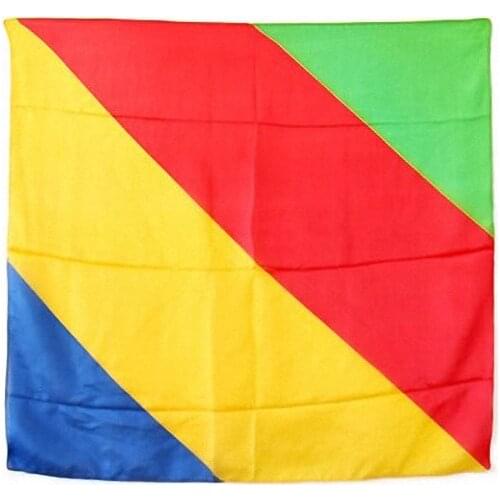 Rainbow Silk 45x45 cm --Magic Trick, Fun Magic, Party Magic