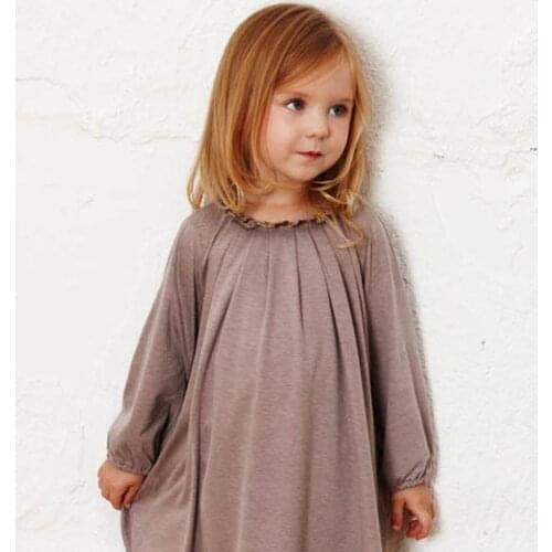 Korean Design Christmas Costumes For Girls Cotton Dress Autumn Winter Floral Collar Princess Dresses Kids Party Clothes