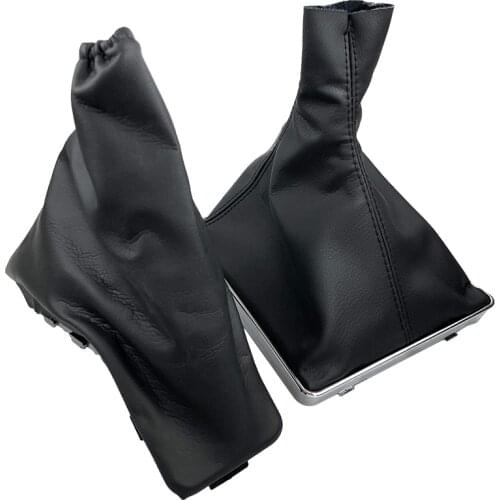 Car Gear Shift Knob Lever Stick Gaiter Boot Handbrake Grips Car Anti Slip Parking Hand Brake Boot Cover Case For Opel ASTRA H