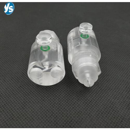 YS 1/4" Acrylic Water Misting Nozzle, PMMA Plastic Air Atomizing Nozzle Fan-shaped Atomizing Nozzle