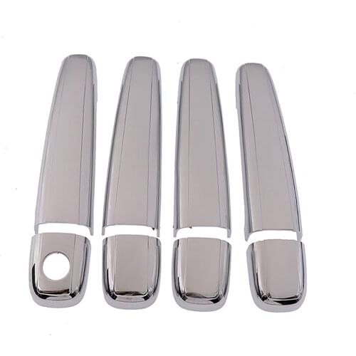4PCS Car Styling ABS Chrome Side Door Handle Cover Trim For Peugeot 307 Accessories Protective