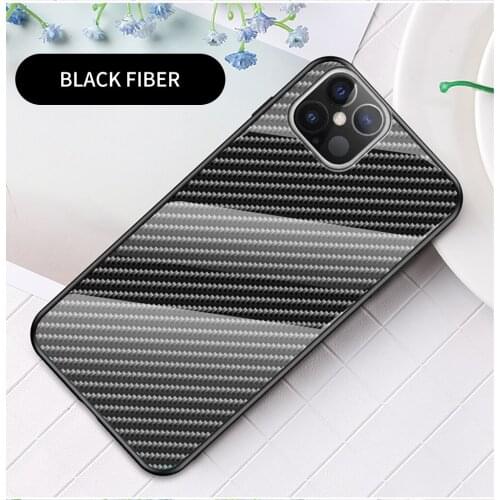 OPPO A12 A12e A15 A5S A3S A52 Case Hard Tempered Glass Gradient Carbon Fiber Protective Cover for Oppo A77 A73 A75 A83 A91 A92S