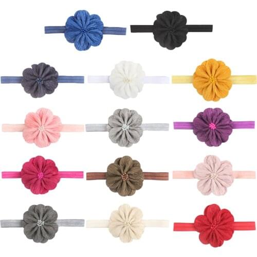 Baby Headband Crown Flower Bows Haarband Baby Girl Headbands Newborn Hair Accessories Elastic Baby Hair Band Turban