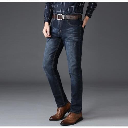 2021 New Autumn Spring Mid Weight Casual Biker Denim Jeans Stretch Denim Pants Solid Slim Fit Jeans Male Street Skinny Pant