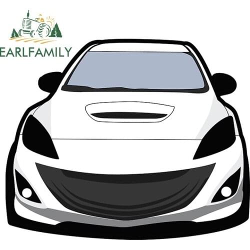 EARLFAMILY 13cm x 11cm for Car Stickers Vinyl Decal Car Door Protector Waterproof Surfboard Personality Decals Occlusion Scratch