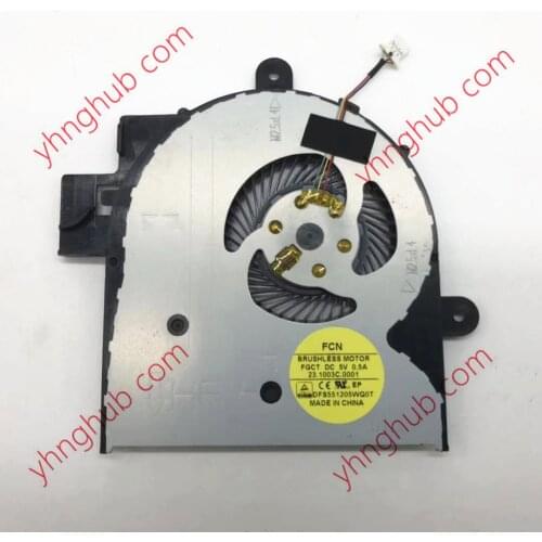 FCN DFS551205WQ0T FGCT 23.1003C.0001 DC 5V 0.50A Server Laptop Cooling Fan