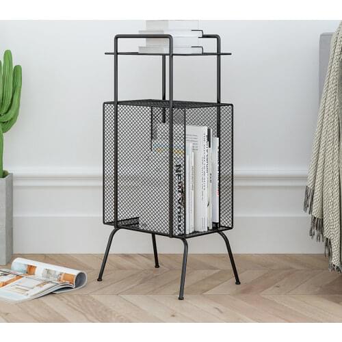 Newspaper Magazine Rack Nordic Iron Art Magazine Storage Shelf Sofa Floor Shelf Display Childrens Picture Book Shelf