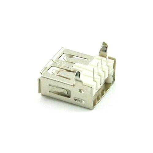 A female USB socket bent needle USB-A-type female (90 degrees bend) (50pcs)