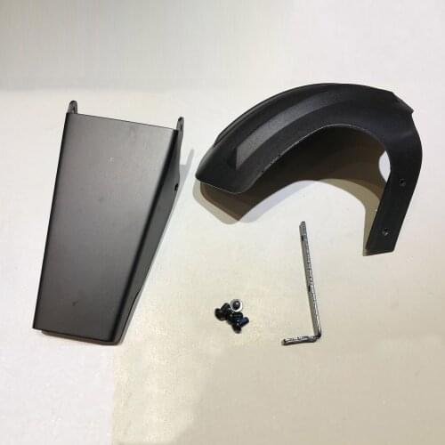 Rear Bracket Box and Extended Fender Set Footstand with Mudguard for Kwheel Honghao S12 Electric Scooter