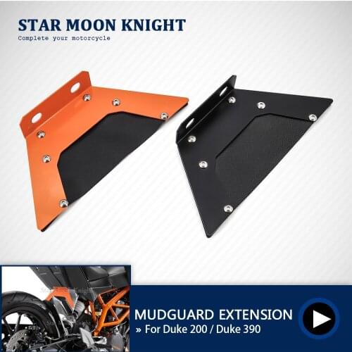Motorcycle Accessories Fender extension CNC aluminum mudguard Extension waterproof Rear Fender For Duke 200 Duke 390