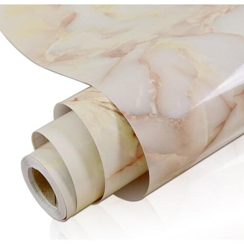 Marble White Self-Adhesive Contact Paper Home Decorative Kitchen Cabinet Wall Stikers Bedroom Furniture Stickers Wall Decoration