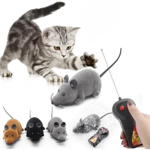 Mouse Toys Wireless RC Mice Cat Toys Remote Control False Mouse Novelty RC Cat Funny Playing Mouse Toys Remote Creative For Cats