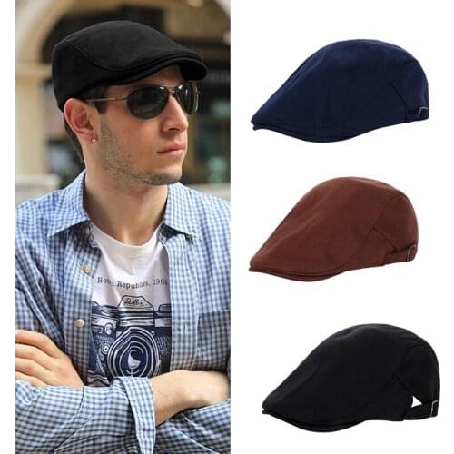 2021 Autumn Beret Caps Men Women Vintage News Boy Cap Cabbie Gatsby Outdoor Hats Brand Sun Hat Unisex Duckbill Caps Linen