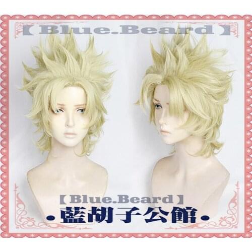 New Arrival Jojos Bizarre Adventure Caesar Anthonio Zeppeli Feather Cosplay Wig Styled Cool Synthetic Hair + Wig Net
