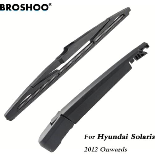 BROSHOO Car Rear Wiper Blades Back Windscreen Wiper Arm For Hyundai Solaris Hatchback (2012-) 280mm,Windshield Auto Styling