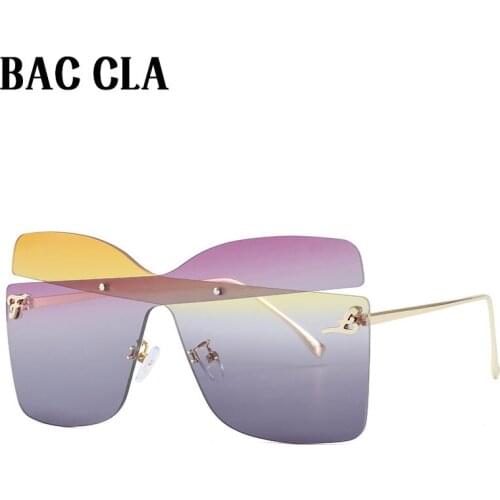 BAC CLA Fashion Sunglasses Women Ladies Red Fashion Oversized Square Sun Glasses Driving Shades Eyewear UV400 Gafas De Sol