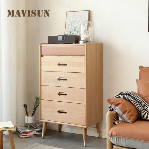Modern Minimalist Bedroom Entrance Storage Cabinet Cajoneras De Madera Classic Wood Sideboard Floor Stand Living Room Cabinet