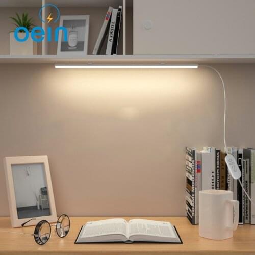 Dimmable Led Desk Lamp USB Hanging Table Lamp With Magnet Cabinet Light Dormitory Night Light Eye Protect Reading Lamp LED Tube