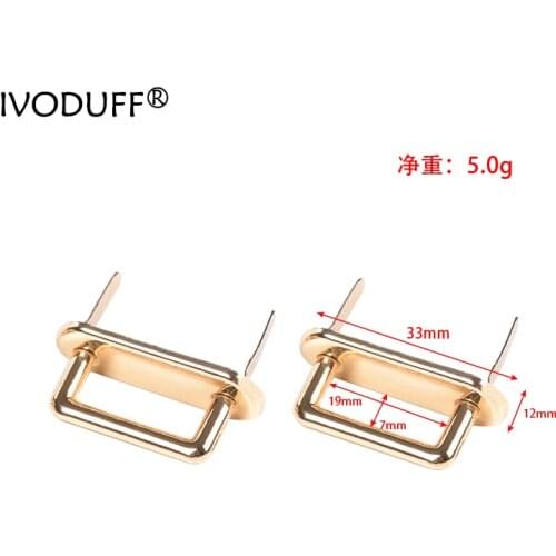 19mm Metal Buckle U Rings For Handbag Connector Bag Arch Bridge With Screw DIY Handbag Strap Hangers Hardware Accessories