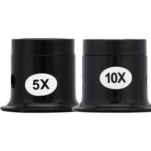 Professional 5X 10X Eye Magnifier Head-mounted Jewelry Watch Repair Tool Magnifying Glass Loupe Lens Magnifier for Watchmaker