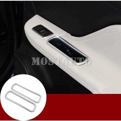 For Jaguar F-Pace X761 Inner Door Armrest Storage Box Cover Trim 2016-2019 2pcs Car Accessories Interior Car Decor Car Trim