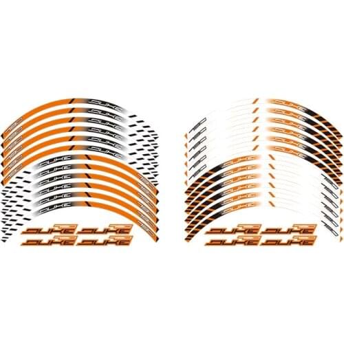High quality Motorcycle Wheel Sticker Decal Reflective Rim Bike Suitable For KTM DUKE790 DUKE 790 2017 2018