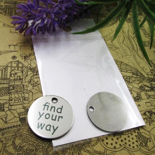 20pcs--"find your way"stainless steel charms more style for choosing DIY Charms