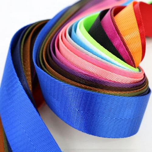 25mm 1 Inch Imitated Nylon Herringbone Tape Webbing Ribbon Trim Binding Fabric for Craft Sewing Belt Watch Strap Pet Harness R05