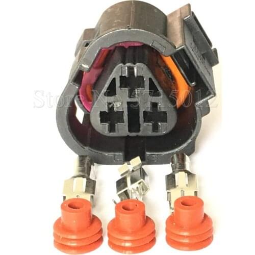 3 Hole 1J0 973 203 Temperature Control Switch Connector Coolant Rad Sensor Plug 1J0973203 For VW Jett Bora Golf MK4 Beetle