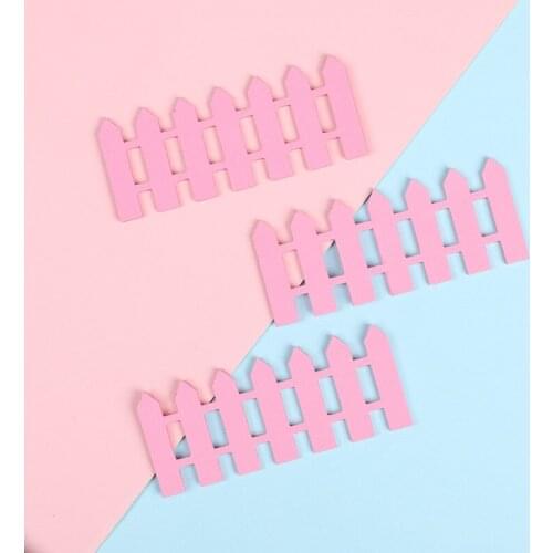 3pcs/set 7.5cm Colorful Railing Birthday Foam Fence Baking Cake Toppers for Kid Birthday Party Cupcake Decoration Supplies