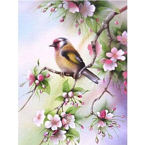 5D DIY Diamond Painting "Animal Bird" Embroidery Full Round Diamond Cross Stitch Rhinestone Mosaic Painting Decor