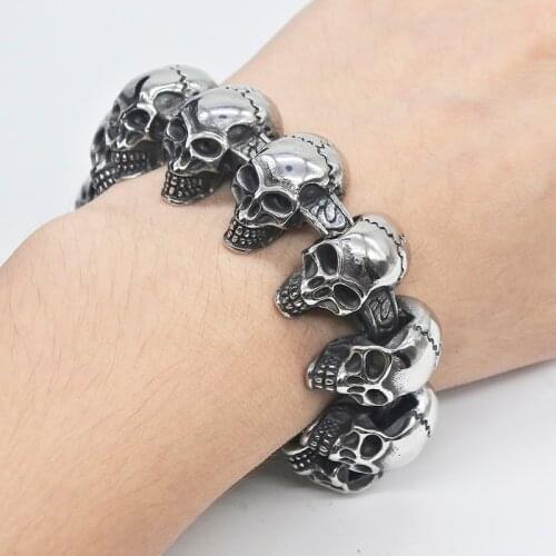 AMUMIU Leather Bracelets