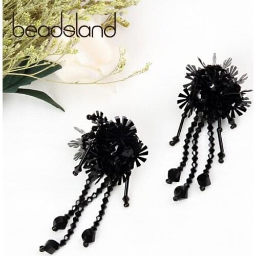Beadsland Drop Earrings Fashion Glass Crystal beads Cute Romantic Irregular Women Girls Dancing Party Christmas Gift 39105