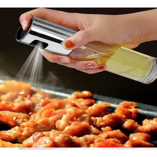 Oil Spray Bottle Portable Olive Oil Soy Sauce Vinegar Sprayer Seasonings Injector Bottle Practical Kitchen Barbecue Tool