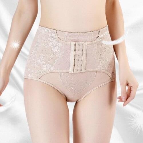 Women Postpartum Girdle Briefs Tight Cotton Waist Trainer Slim Sheath Belly Body Shaper Lingerie Shorts Intimates Sexy Panties