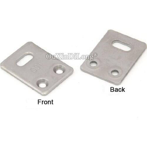 Brand New 50PCS 304 Stainless Steel Flat Furniture Reinforced Corner Braces Board Frame Shelves Support Brackets Connectors