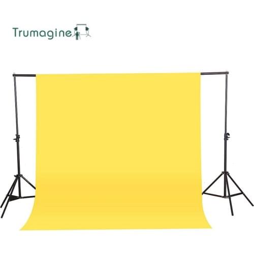 1.6X3M/5.2X9.8Ft Yellow Color Non-woven Textile Muslin Photo Backgrounds Studio Photography Screen Chromakey Backdrop Cloth