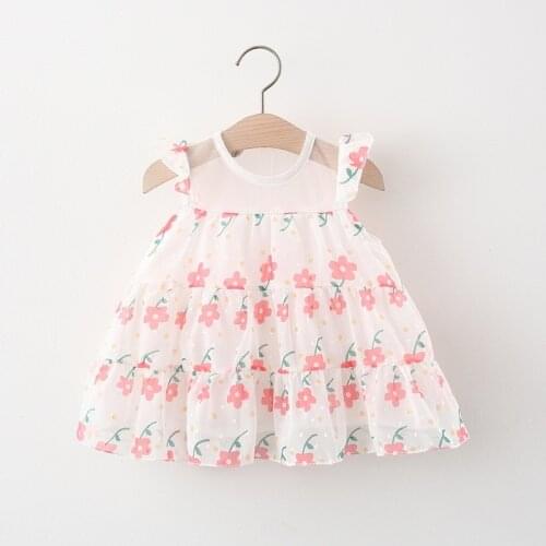 Summer 1 year baby birthday newborn girls clothes princess chiffon dress costume for girls baby clothing outfit thin cool dress