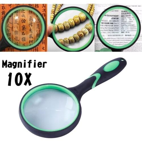 10 Times Reading Magnifier Magnifying Glass Loupe LS50 For Reading Books Newspaper Jewelry Loupe Looking