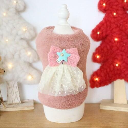 Fashion Small Dog Clothes star Warm Winter Dog Coat Cotton Fleece Puppy Clothes Puppy Vest Clothing French Bulldog Chihuahua