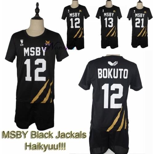 Msby Black Jackals Haikyuu Cosplay Costume Haikyu Volleyball Club Karasuno Nekoma Karasuno High School Sportswear Jersey Uniform
